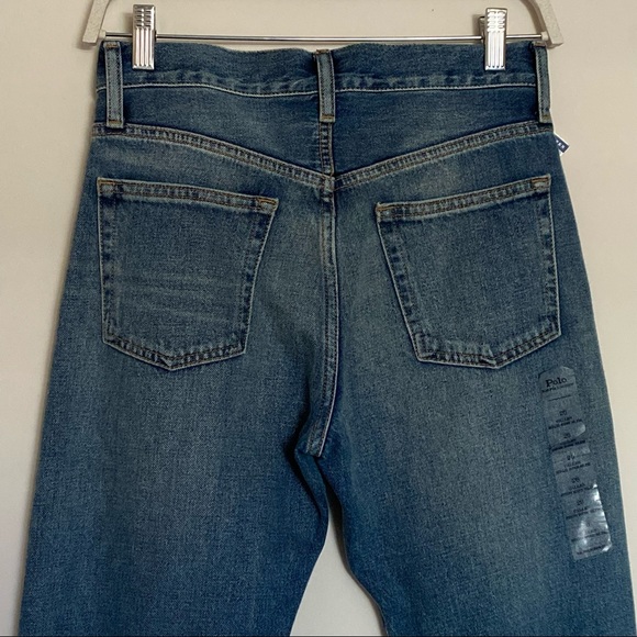 Ralph Lauren women’s The Callen High Rise Slim Jeans with beaded slit hems 26 - Picture 5 of 9